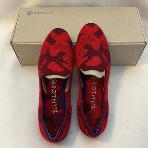 New in box red camo loafer